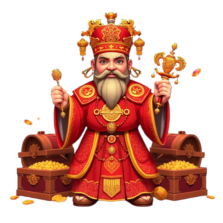 Fortune emperor with treasure